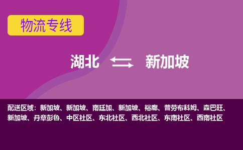 湖北到新加坡物流專線全境/直達，湖北到新加坡空運（海運）公司